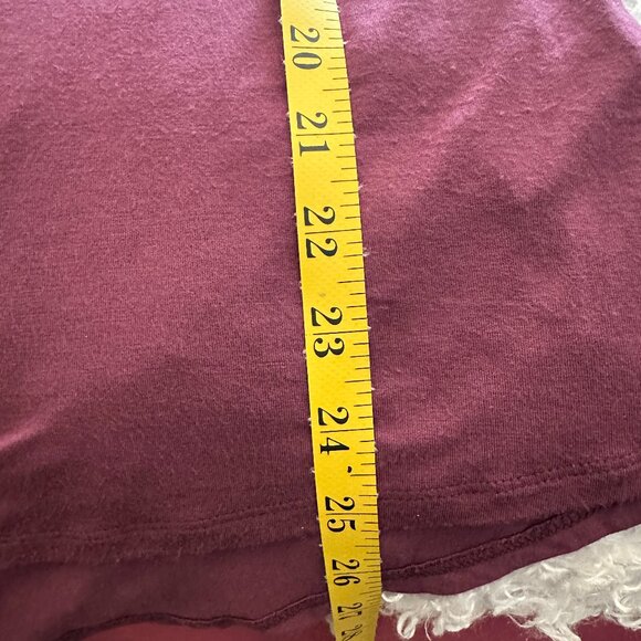 Simply Vera Vera Wang Plum Short Sleeve Pull-Over Top Size Large - Picture 8 of 8